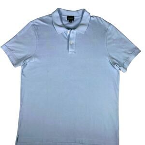 Vintage J.Crew Polo Short Men’s Size L Light Blue Cotton Short Sleeve Y2K